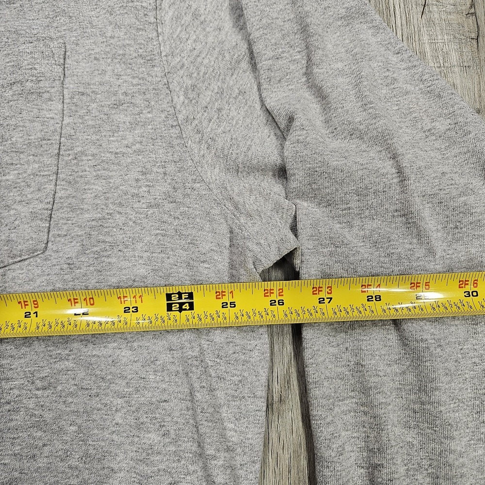 Carhartt Loose Fit Long Sleeve Henley Shirt Mens 2XL Tall Gray Workwear Pocket T - Picture 9 of 10